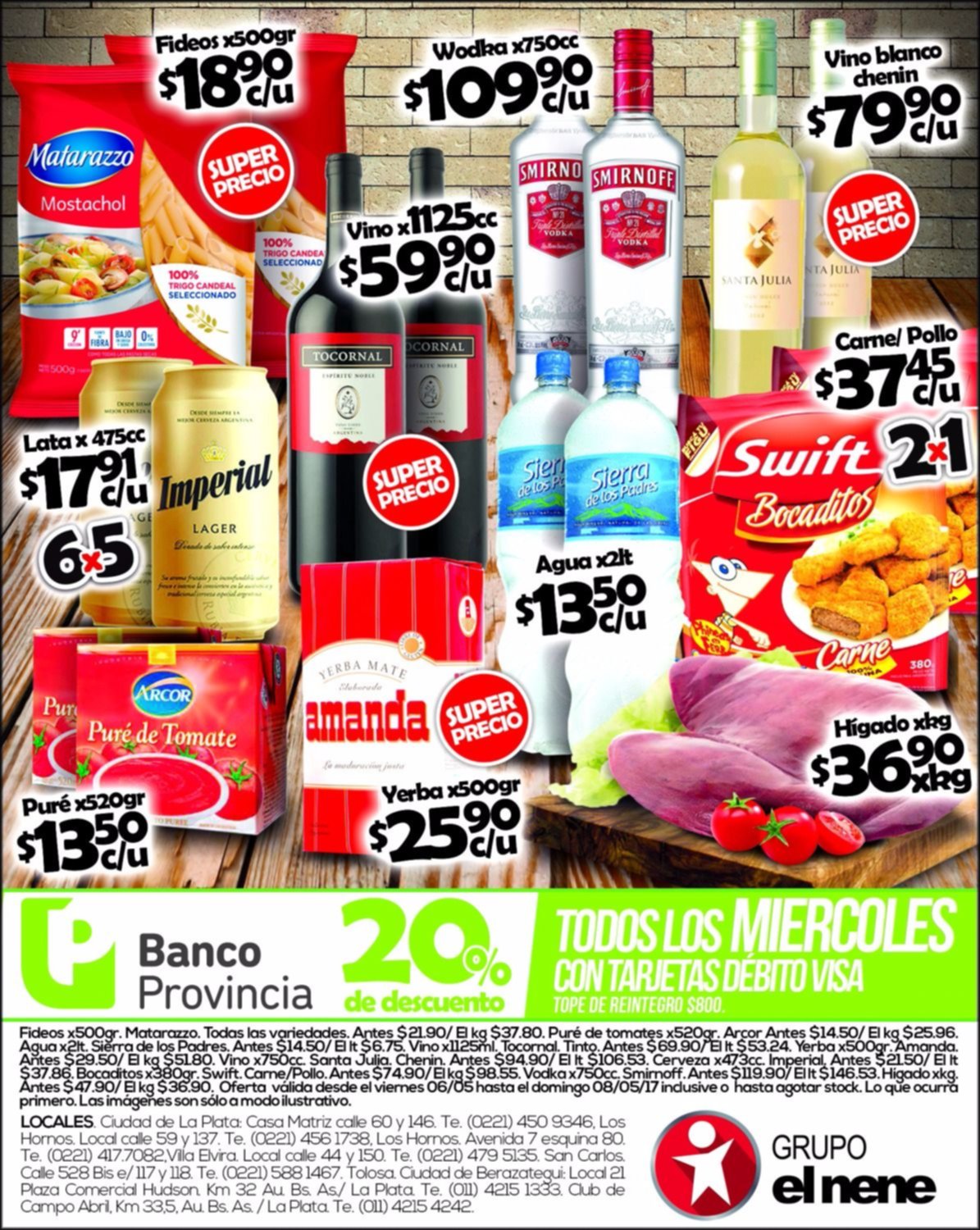 Grupo El Nene: grandes ofertas y ofertas para llevarse todo
