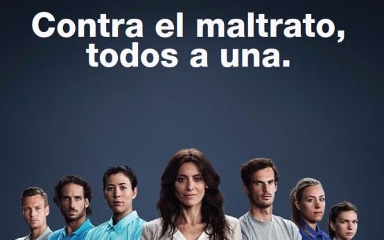 Los mejores tenistas del mundo, contra la violencia de genero