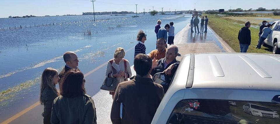 General Villegas movilizado para exigir que “saquen el agua”
