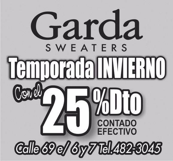 Garda Sweaters te espera con la nueva temporada de invierno