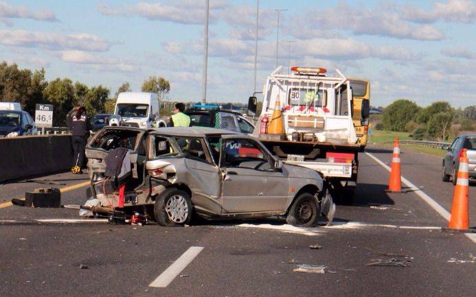 Dos heridos por un accidente en la Autopista