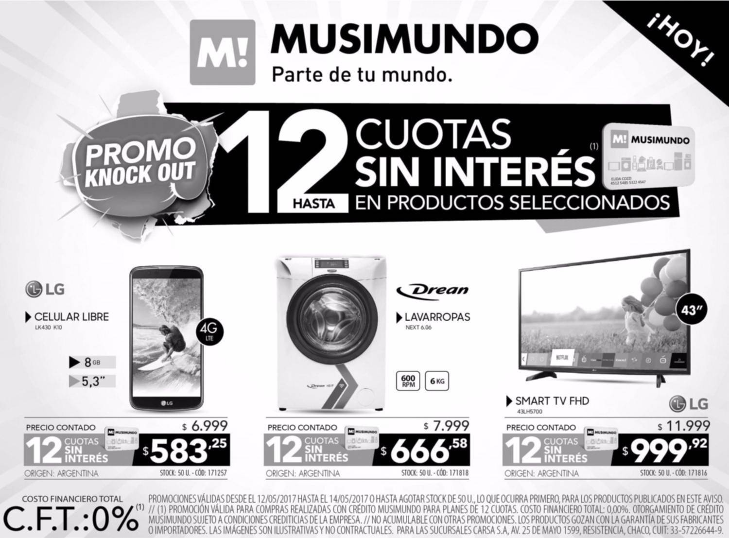 La mejor financiación la encontrás en Musimundo