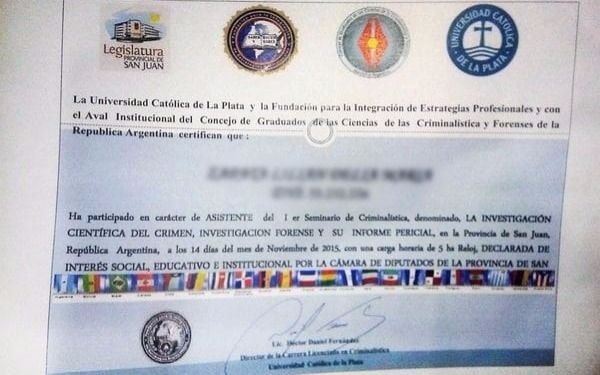 La UCALP denunció "falsificación y estafa" por los casos de títulos falsos