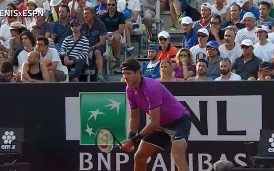 Delpo sigue firme en Roma: venció a  Nishikori y se topará con Djokovic
