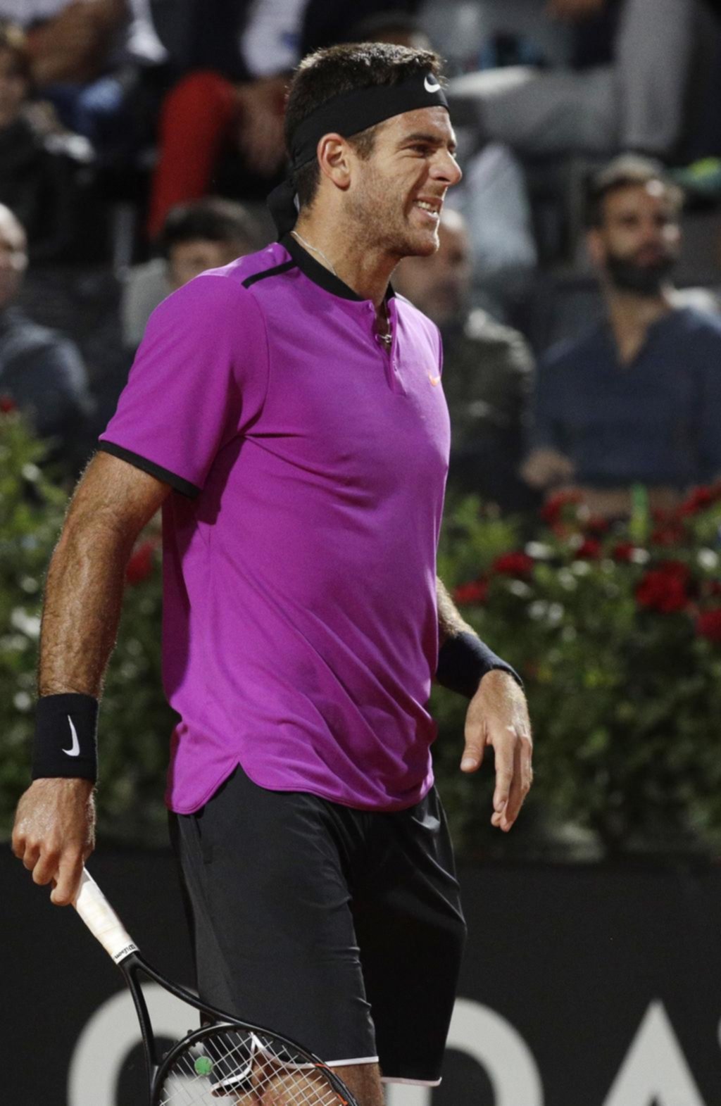 A Del Potro lo salvó la lluvia en Roma