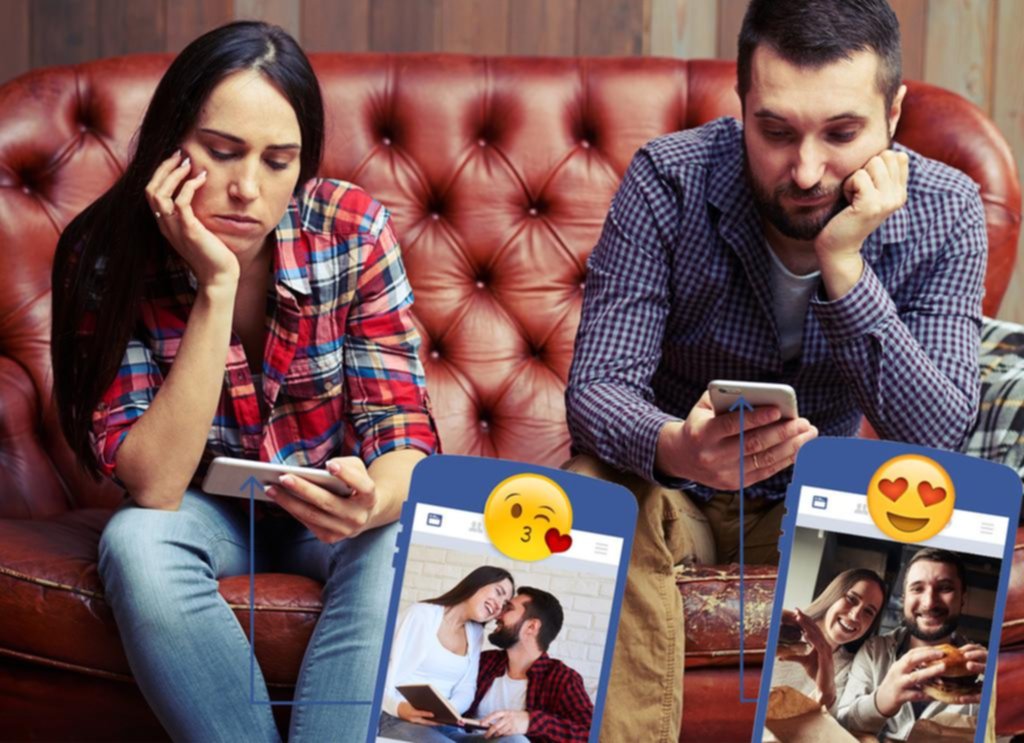 Las parejas felices de Facebook no estarían tan bien como presumen