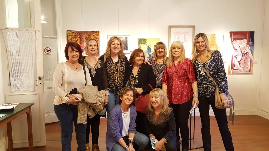 Expositoras de City Bell en la muestra Gallery Day de Palermo