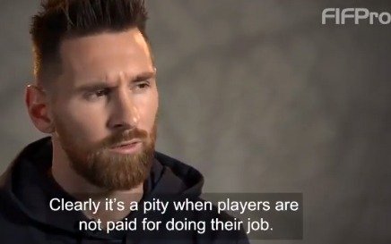 Messi participó de un video por el Día del Trabajador