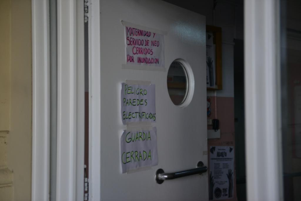 Cerraron dos salas y está en emergencia la maternidad del Hospital San Martín
