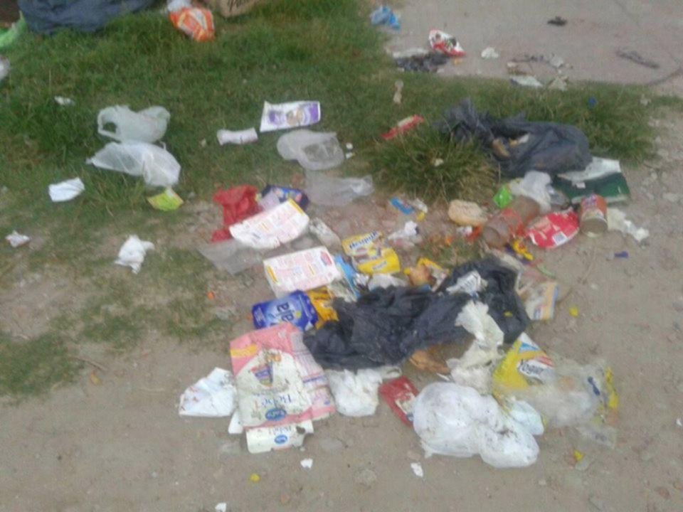 Un basural en plena calle