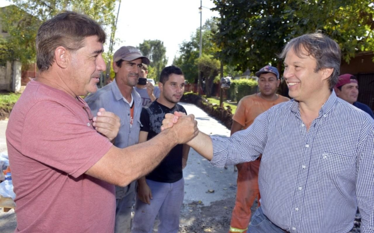 Cascallares recorrió obras en Burzaco