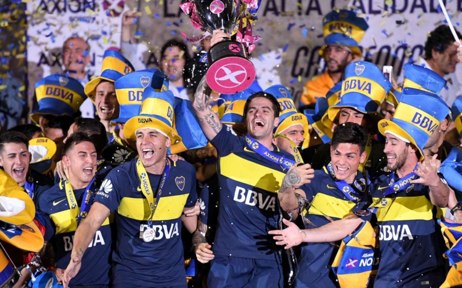 Los jugadores de Boca se "acordaron" de River con cantitos picantes