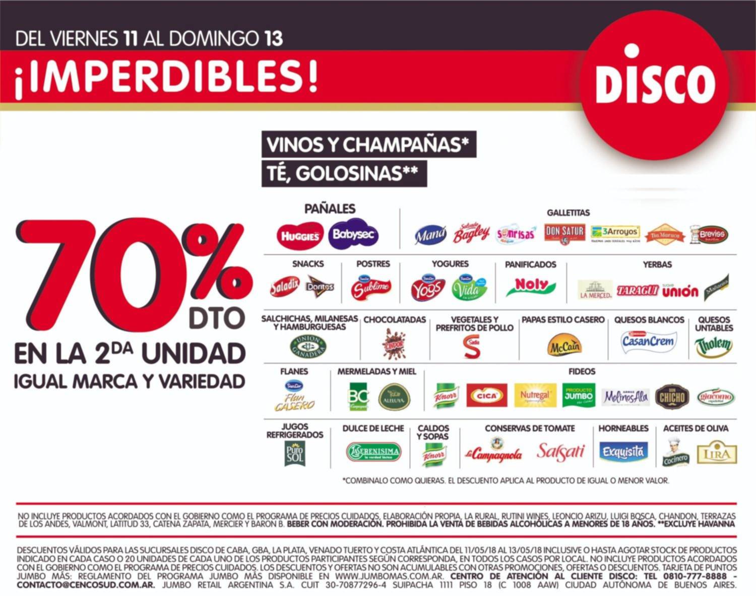 Imperdibles ofertas en Disco