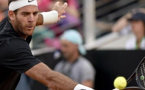 Delpo debutó en el Masters 1000 de Roma con una buena victoria