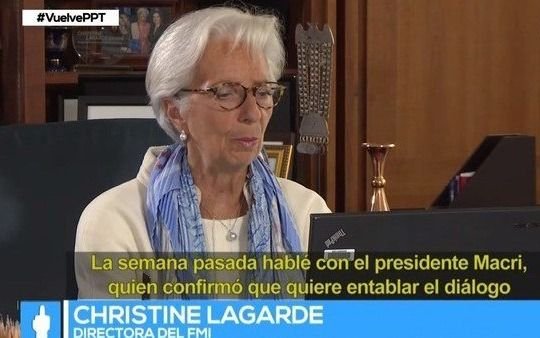 Lagarde aseguró que se negociará "el programa que proponga Argentina"