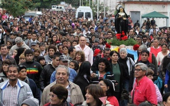 Cerca de 80 mil fieles se movilizaron en Chaco por la Santa de lo Imposible