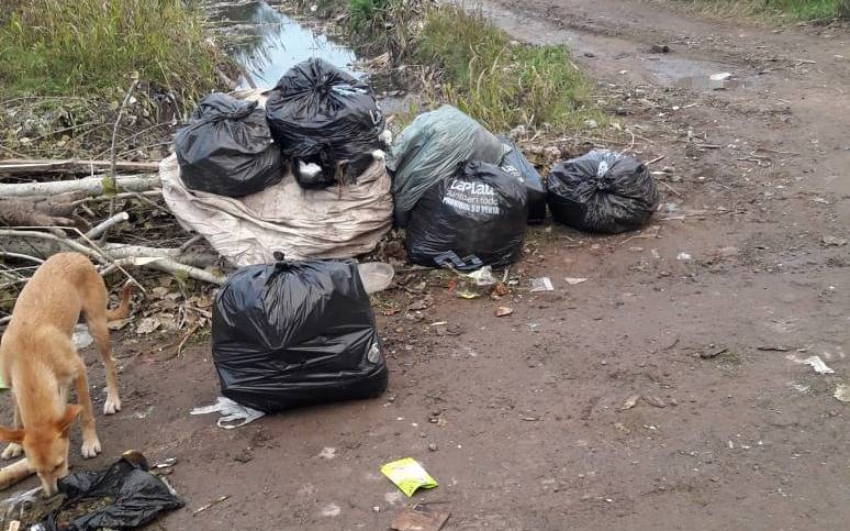 Malestar por gran acumulación de basura en 135 y 521