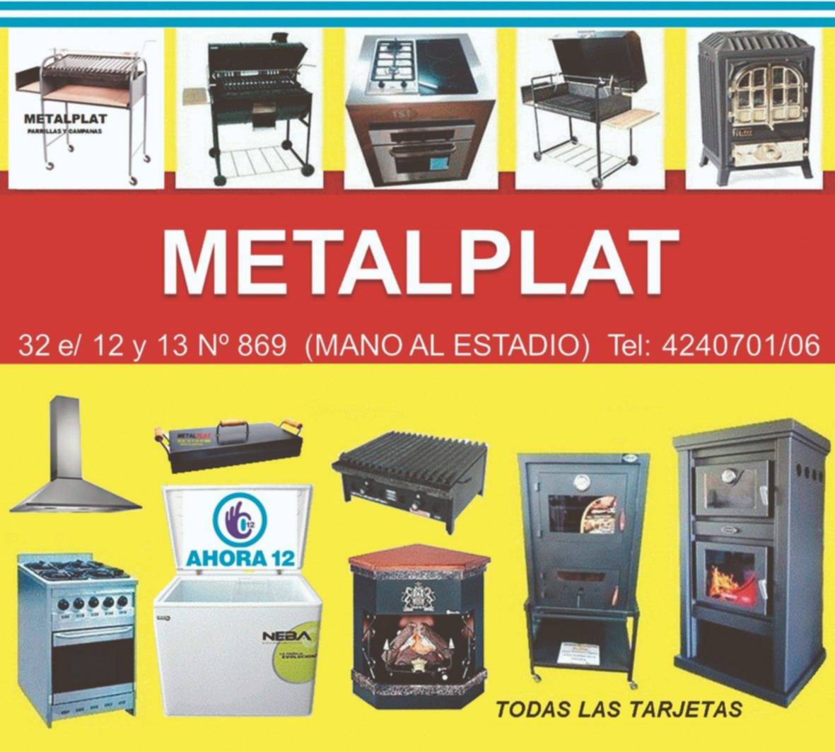 Metalplat: parrillas y campanas en La Plata