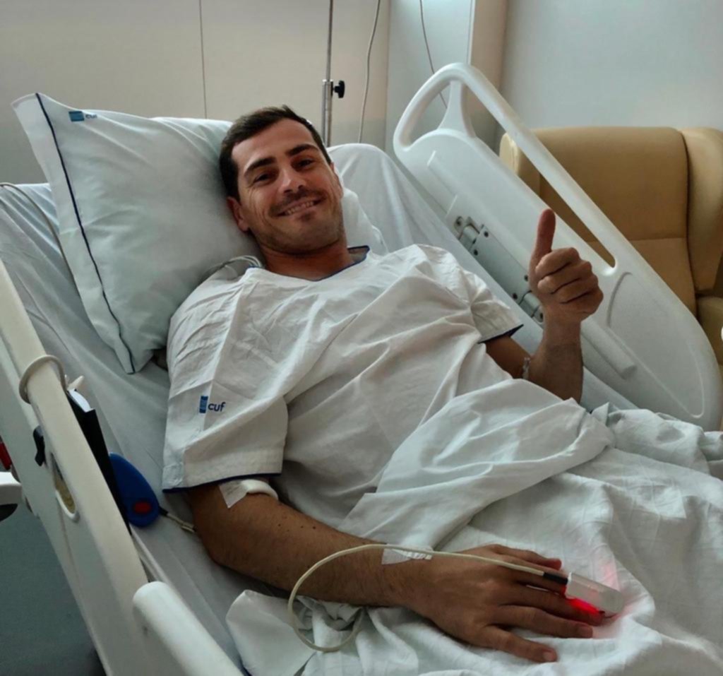 Casillas sufrió un infarto en plena práctica y se recupera tras la intervención quirúrgica