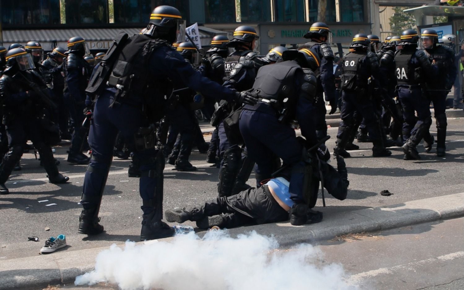 Incidentes y detenidos en París durante los actos por el Día del Trabajador