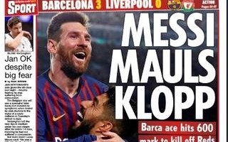 Los diarios ingleses a los pies de Messi: dicen que es "De otro planeta"