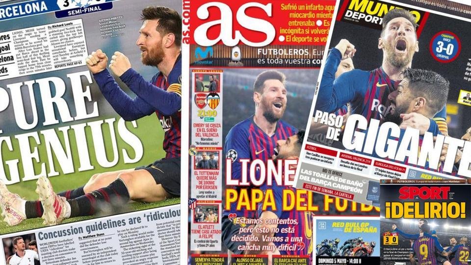 Los diarios del mundo, a los pies de Lionel Messi