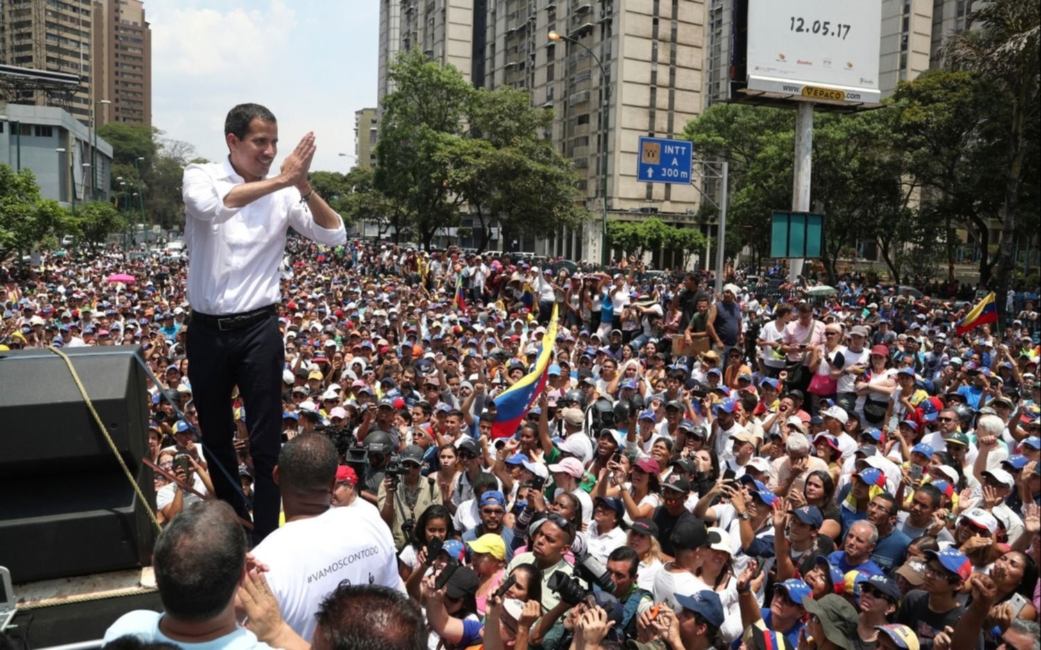 Guaidó volvió a convocar a una nueva "protesta social"
