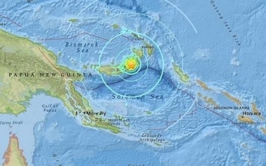 Un terremoto de 7,2 grados de magnitud sacude Papúa Nueva Guinea
