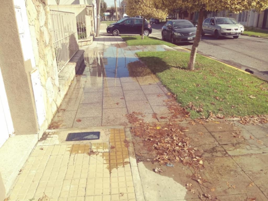 Reclamos por una extensa pérdida de agua en Tolosa