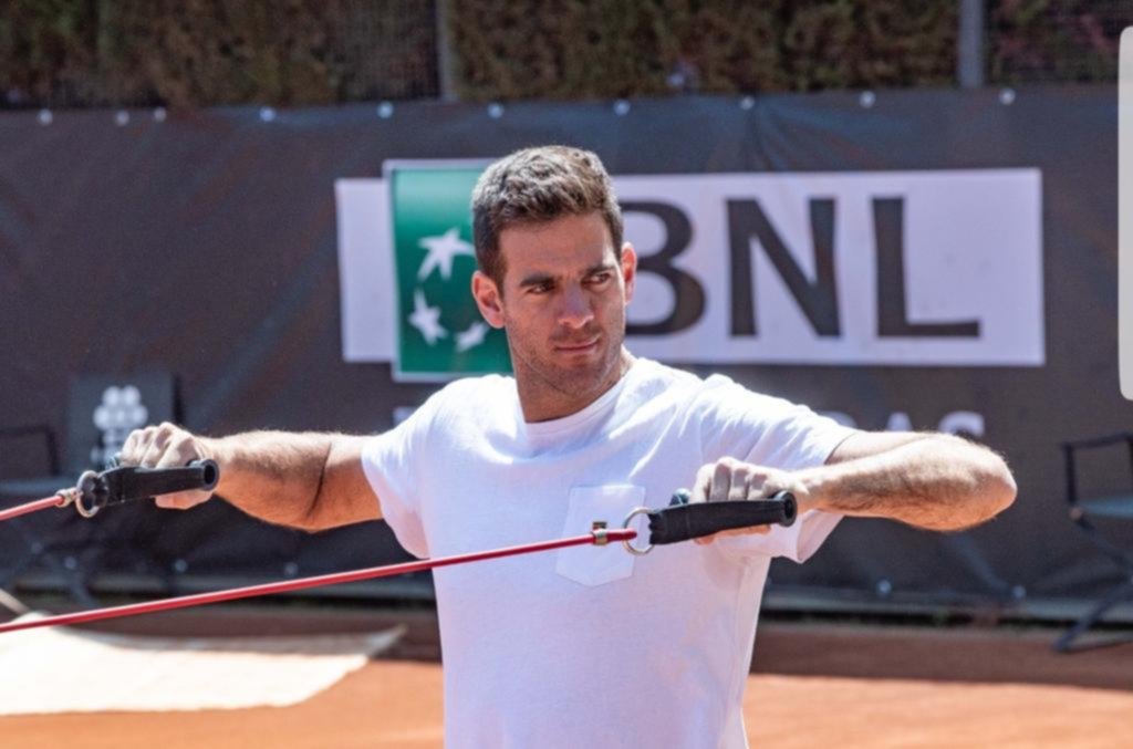 Del Potro se entrenó en Roma