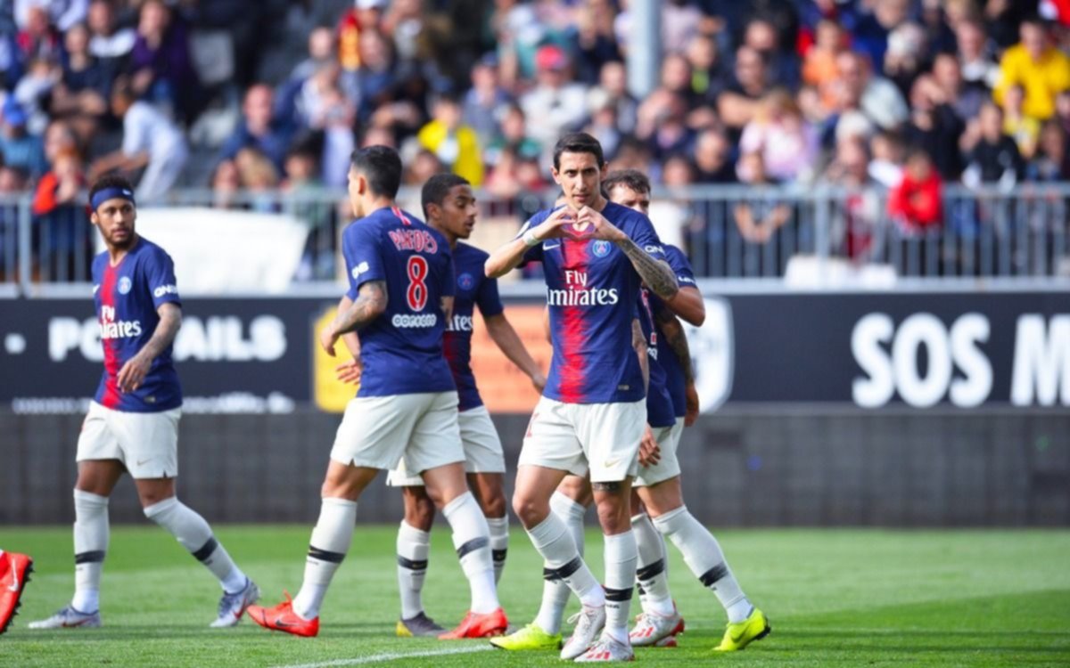 Di María marcó en la victoria de PSG