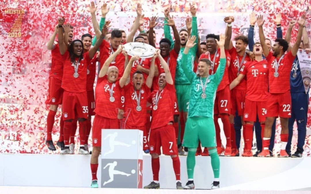 Bayern Münich marca un nuevo récord al consagrarse como heptacampeón alemán