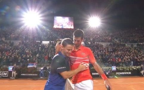 Schwartzman puso en apuros en Djokovic, que avanzó a la final de Roma
