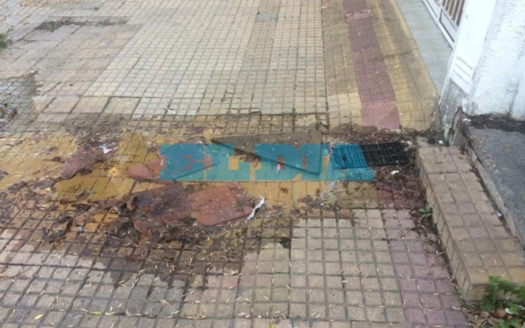 Filtración y rotura de baldosas en 18, 39 y 40