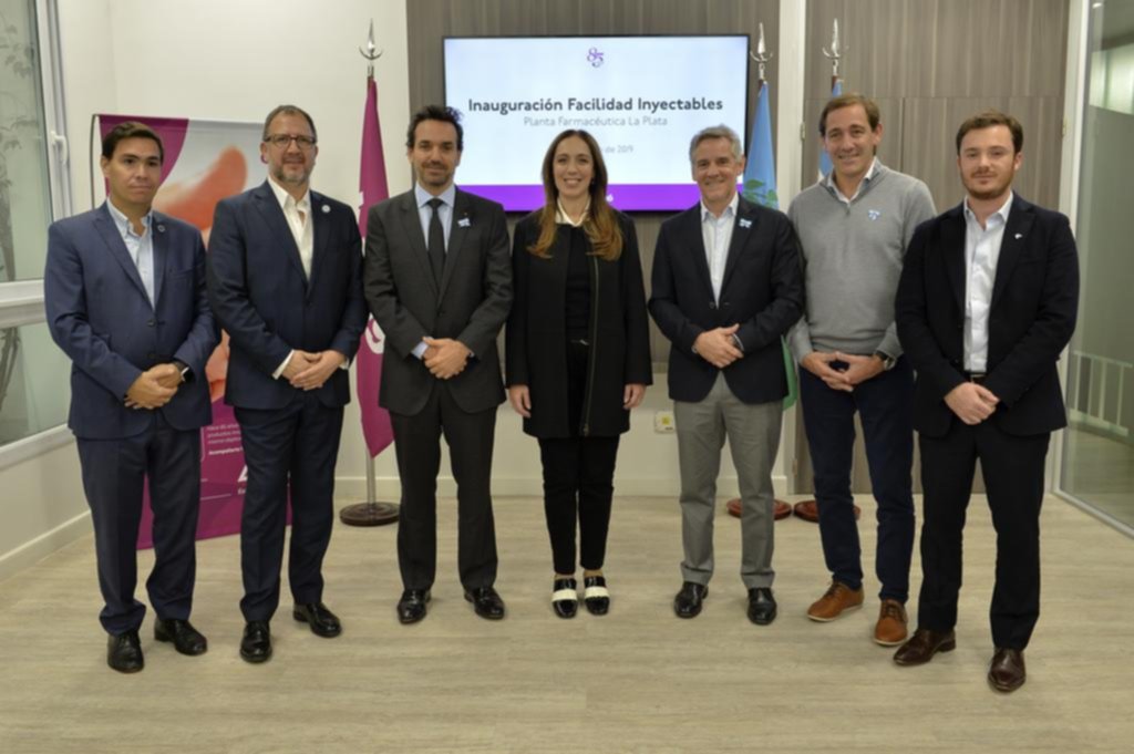 En la Ciudad, por inauguración en los laboratorios de Bagó