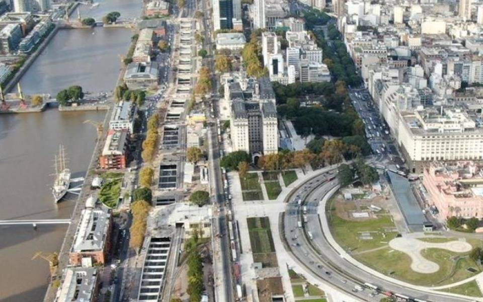 Inauguran el Paseo del Bajo con la presencia de Macri y Vidal