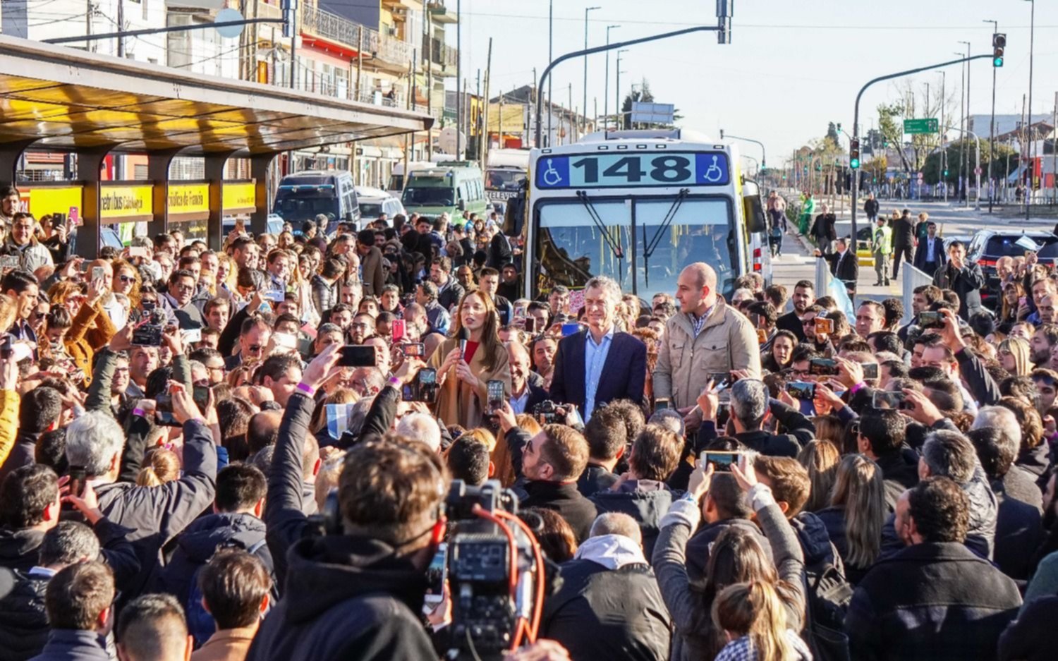 Inauguraron el Metrobus de Avenida Clachaquí