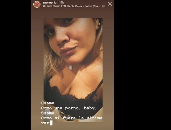  "Úsame como una porno", la frase que eligió More Rial que encendió las redes