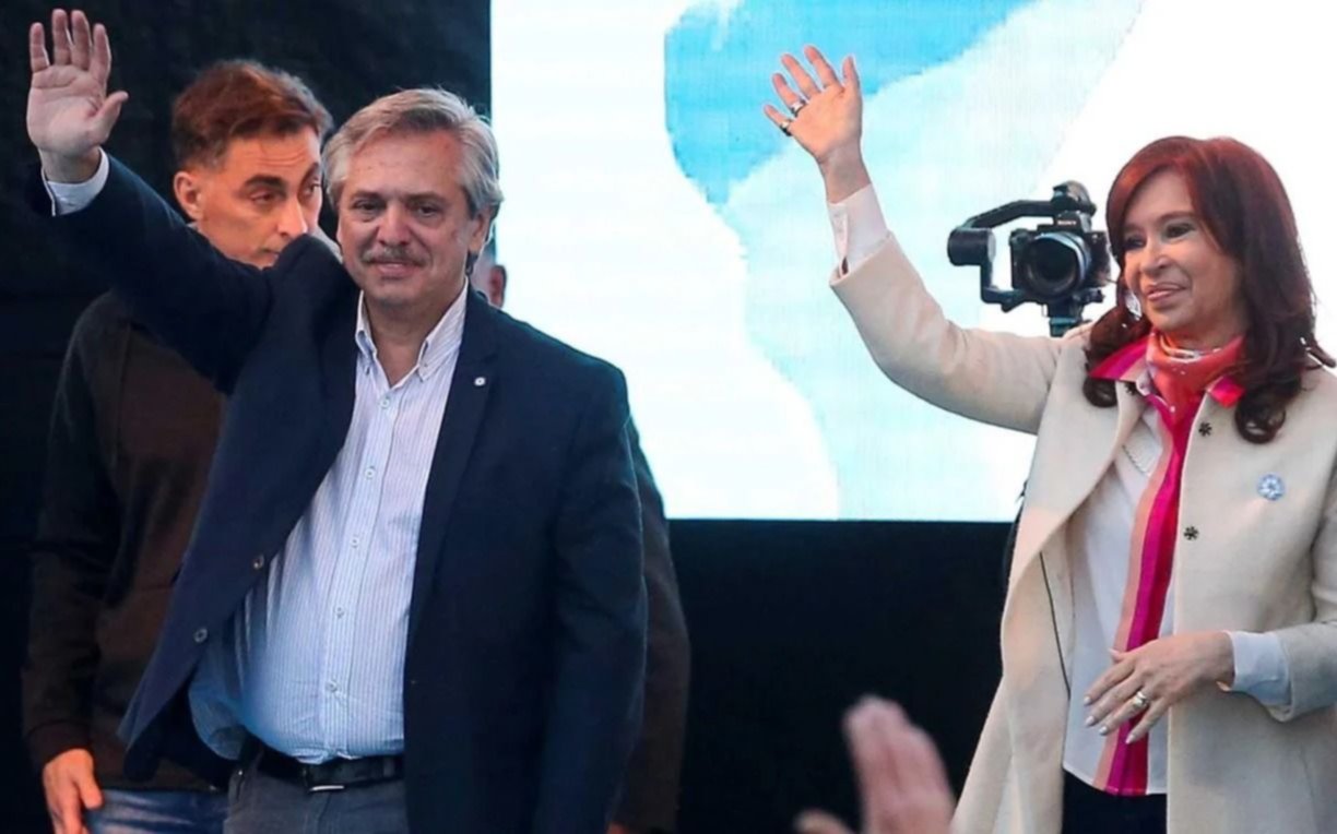 Alberto Fernández recibe a Cristina en Olivos