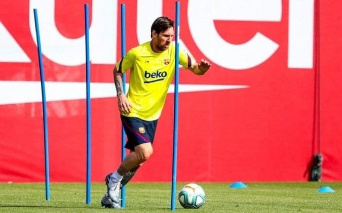 Messi volvió a entrenar hoy en el Barsa: cómo fue el retorno