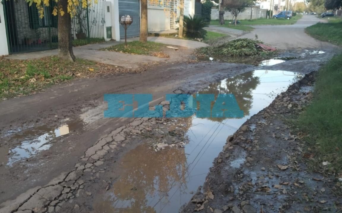 Pérdidas de agua y obras inconclusas generan complicaciones en barrios platenses