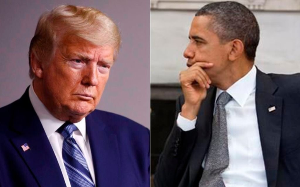 Fiel a su estilo, Trump salió al cruce de las críticas de Obama por el manejo del coronavirus