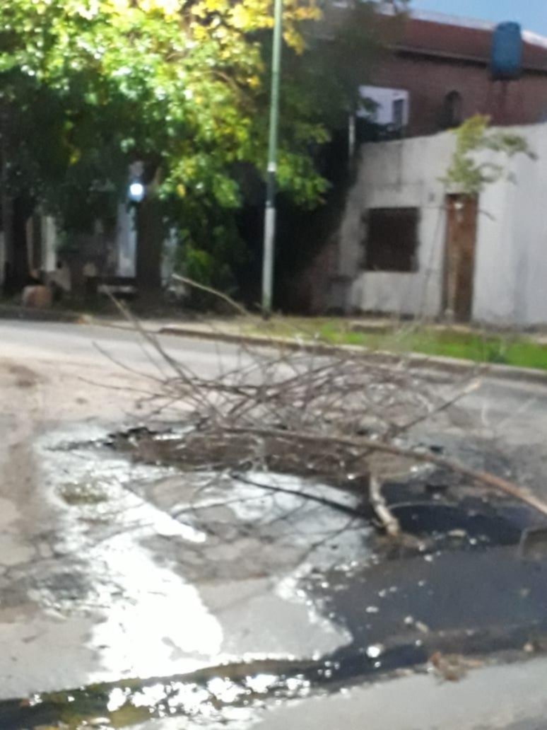 Calle intransitable en 75 entre 1 y 2