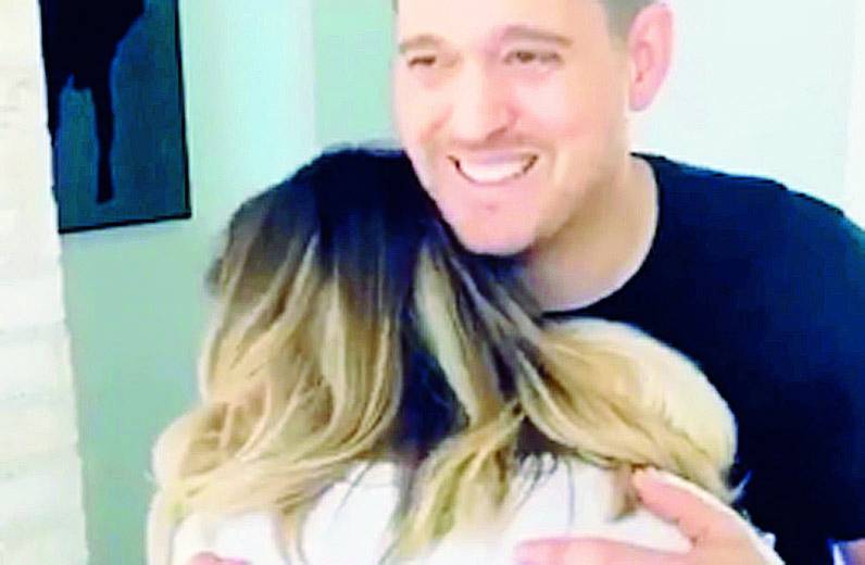 La reaparición virtual de Luisana y Buble, a puro baile