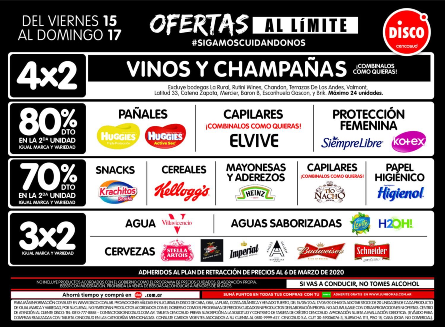 Ofertas al límite del viernes 15 al domingo 17