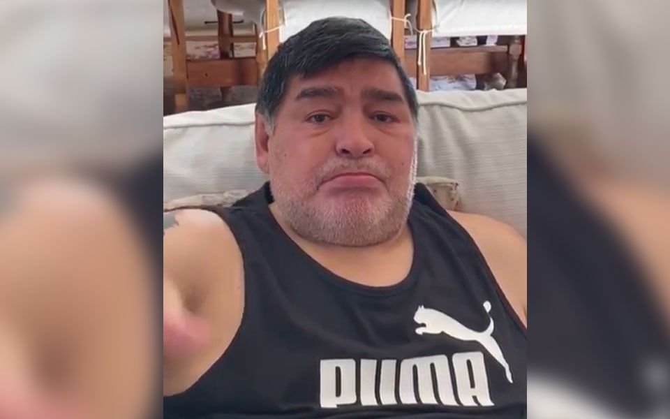 Maradona se quebró al grabar un video solidario