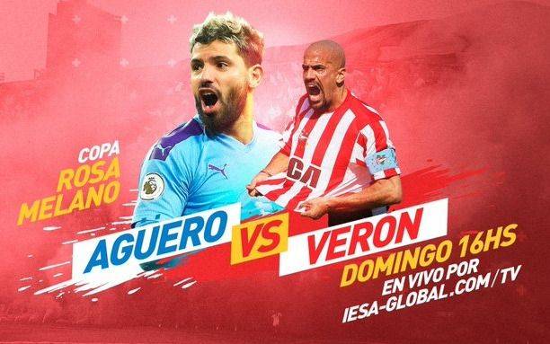 Agüero le ganó a Verón la "Copa Rosa Melano" en la Play Station