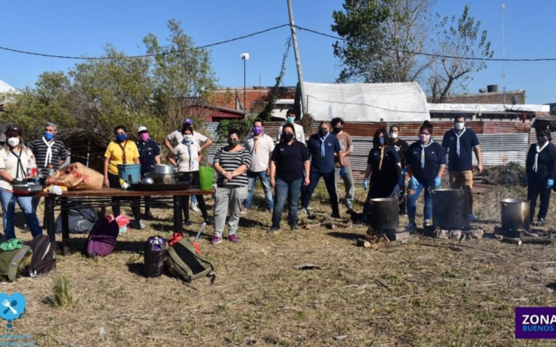 Solidaridad en Berisso: realizaron una olla popular  y repartieron más de 200 viandas