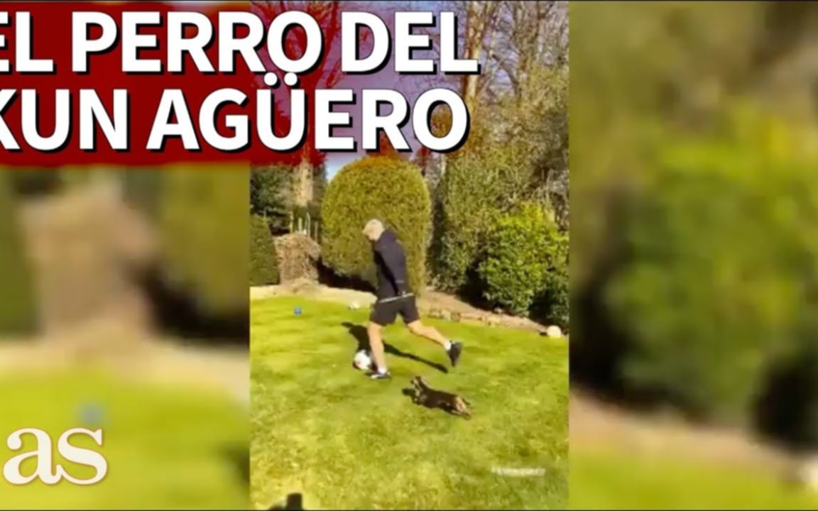 Las tiernas imágenes durante la cuarentena que mostró el Kun Agüero