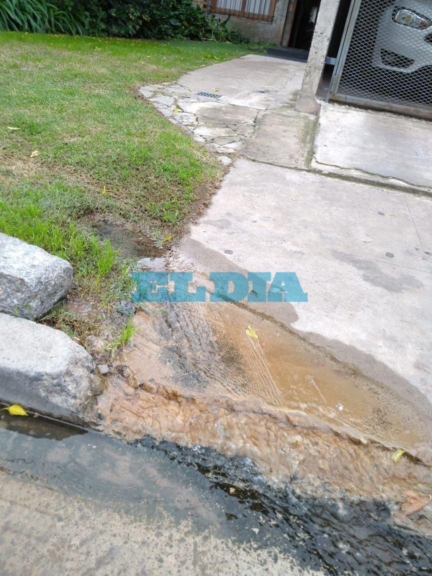 Sin presión en las casas y con "lagunas y arroyos" en calles y veredas 